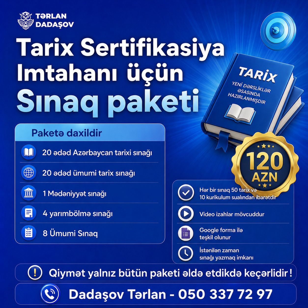 Sınaqları Paket Formada əldə edin !!!